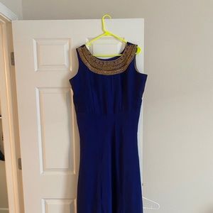 Royal Blue Indian Gown - size XXL